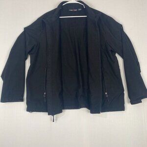 Free Tech Women’s Zip Up Jacket  Black  Size 2XL/2XG (50-52) Full Zip Pockets